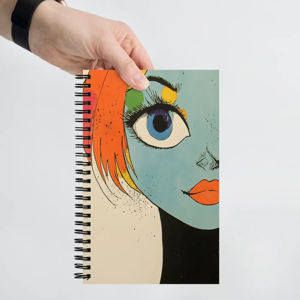 Vibrant Pop Art Gaze 
 Spiral Notebook | 140 pages
