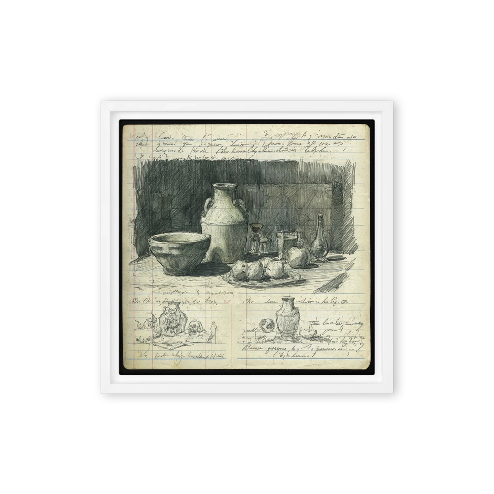 Still Life Study in Pencil and Ink | Art Print