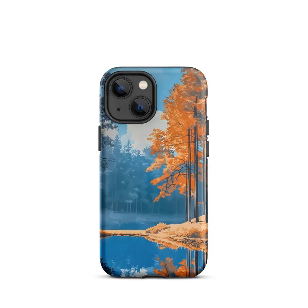 Tranquil Lake with Vibrant Trees | Phone Case