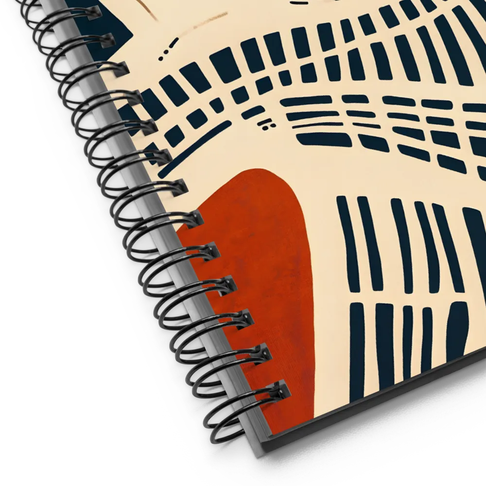 Organic Graphic Flow 
 Spiral Notebook | 140 pages