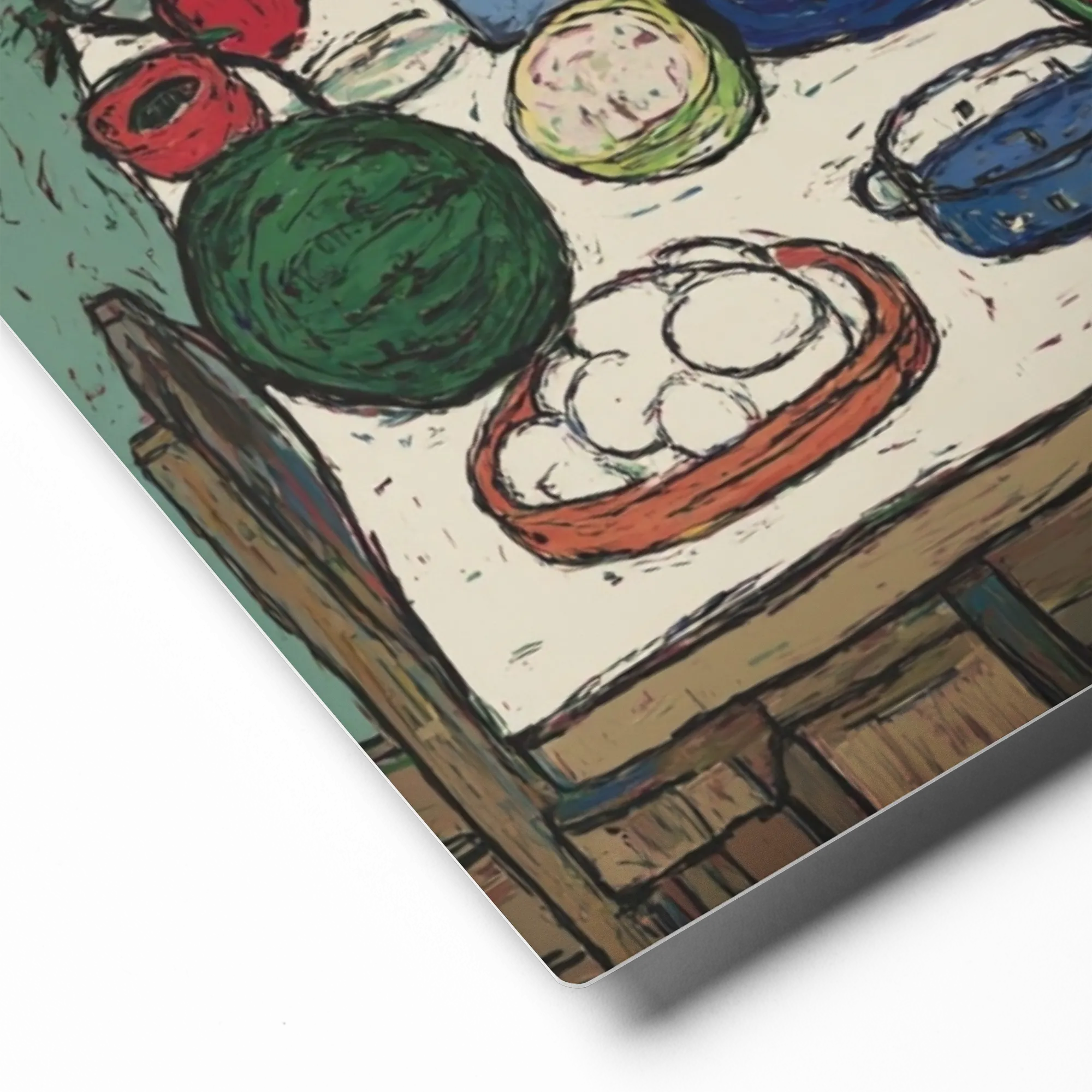Still Life with Watermelon and Bottles | Art Print