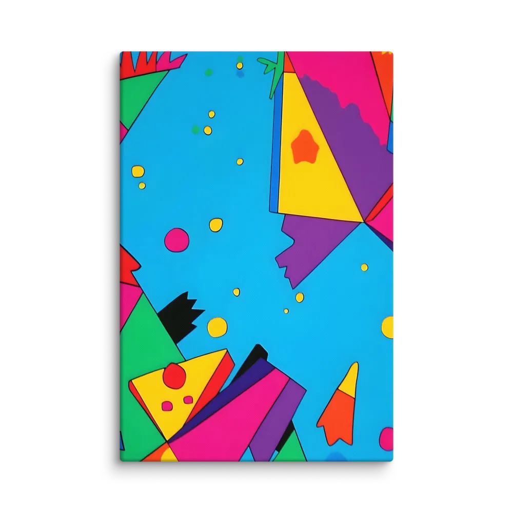 Geometric Color Explosion 
 Canvas | 40″x 60″
