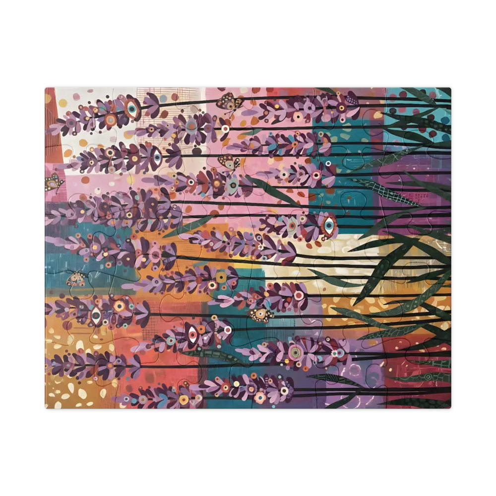 Eyes of the Lavender Field 
 Jigsaw Puzzle in Tin Box