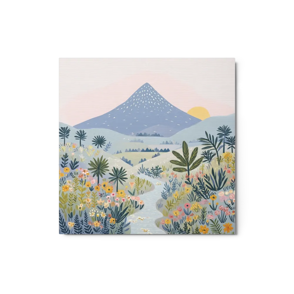 Serene Valley Blossom 
 Canvas | 8″x 8″