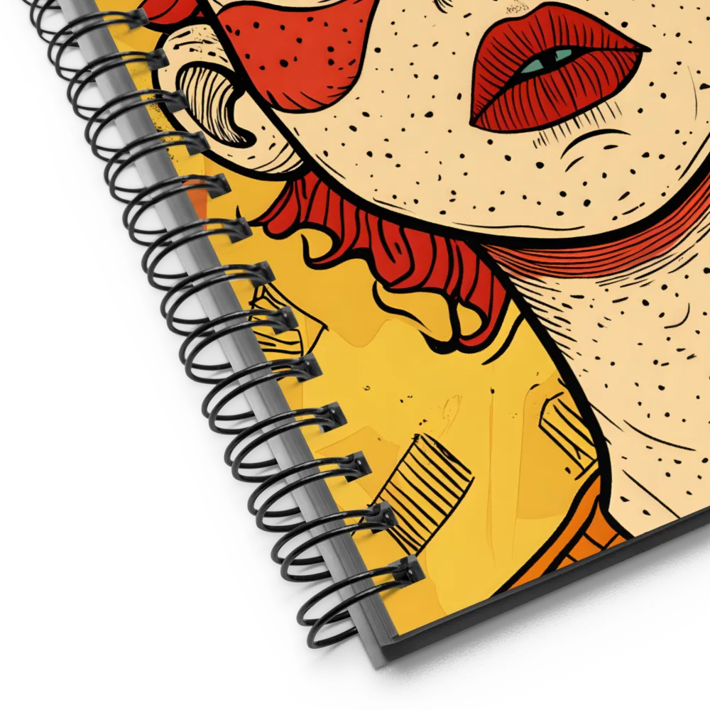 Pop Surreal Clown Portrait 
 Spiral Notebook | 140 pages