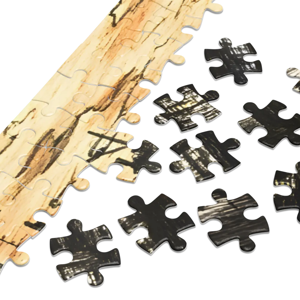Dystopian City Alley 
 Jigsaw Puzzle in Tin Box