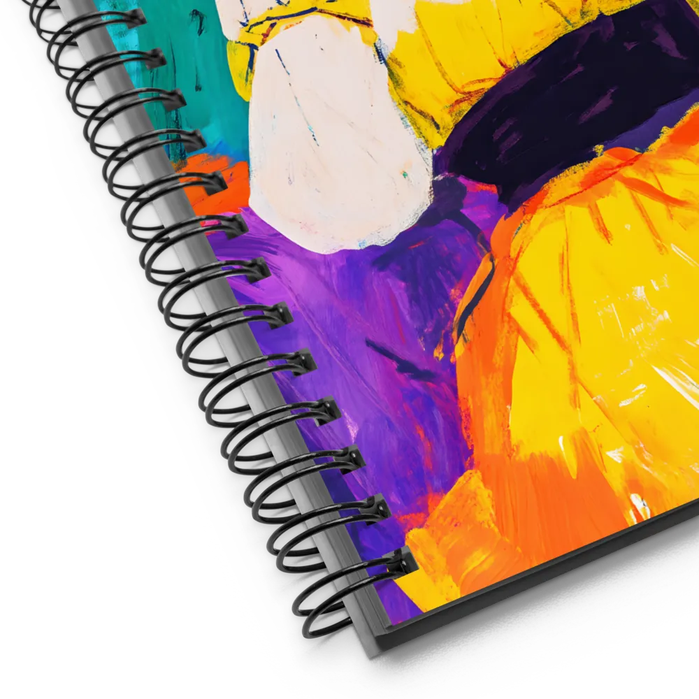 Expressive Woman Portrait 
 Spiral Notebook | 140 pages