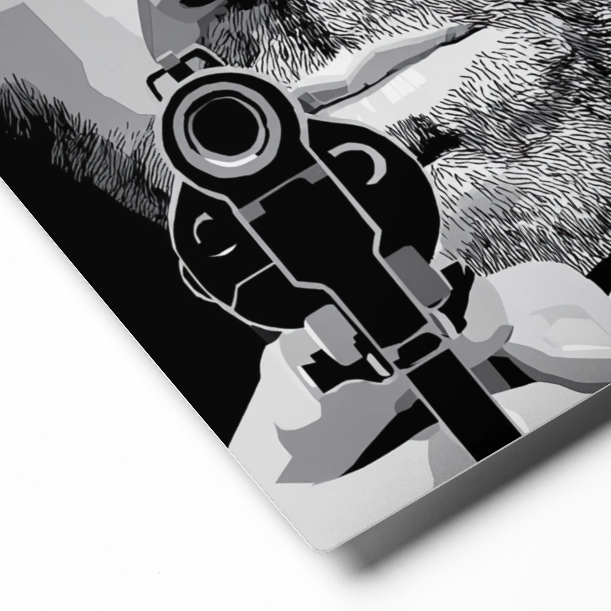 Direct Confrontation 
 Canvas with Black Frame
