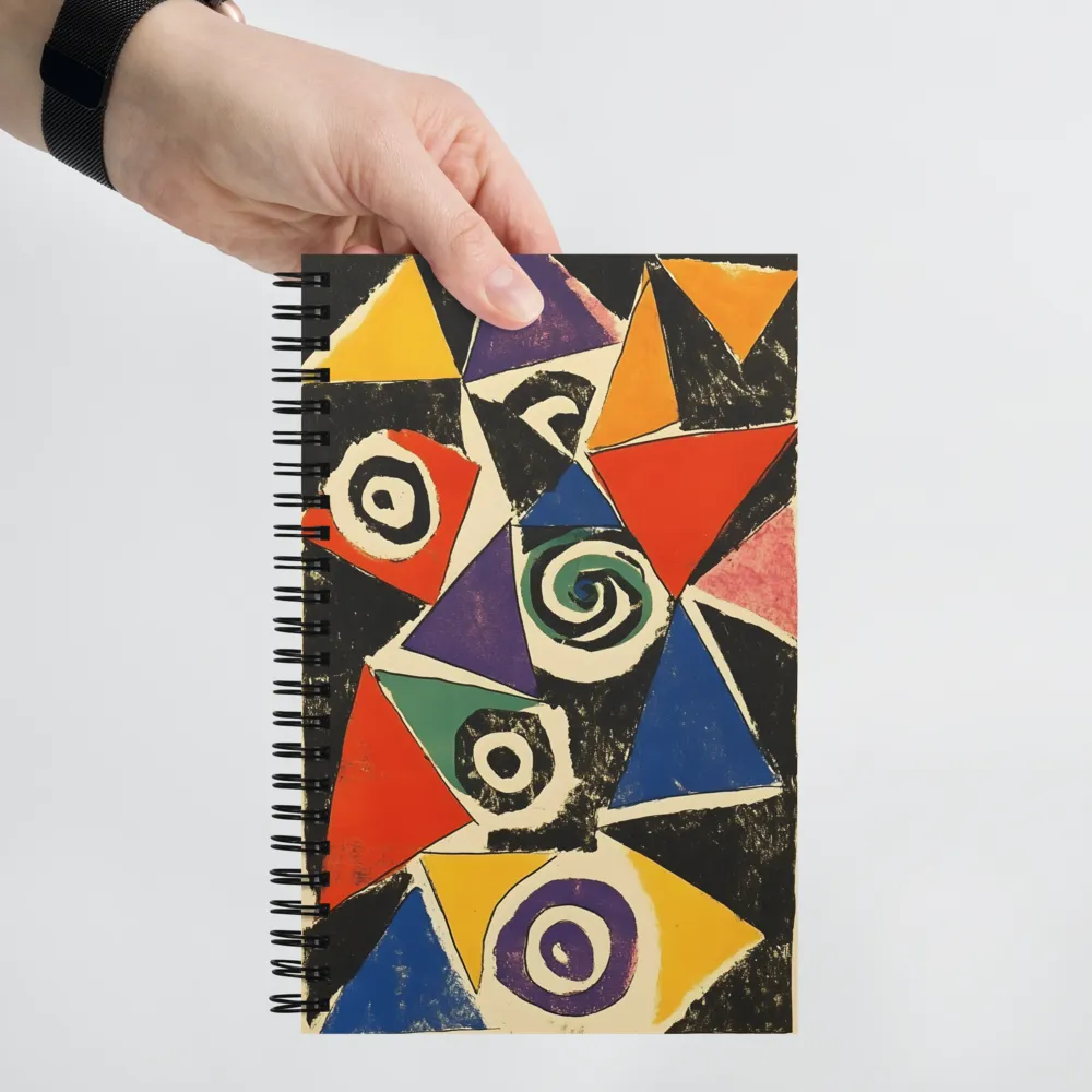 Dynamic Geometric Composition 
 Spiral Notebook | 140 pages