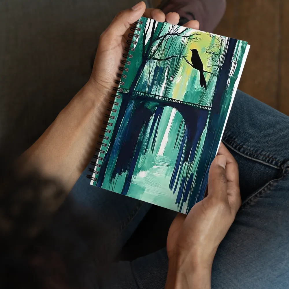 Forest Bridge Bird 
 Spiral Notebook | 140 pages