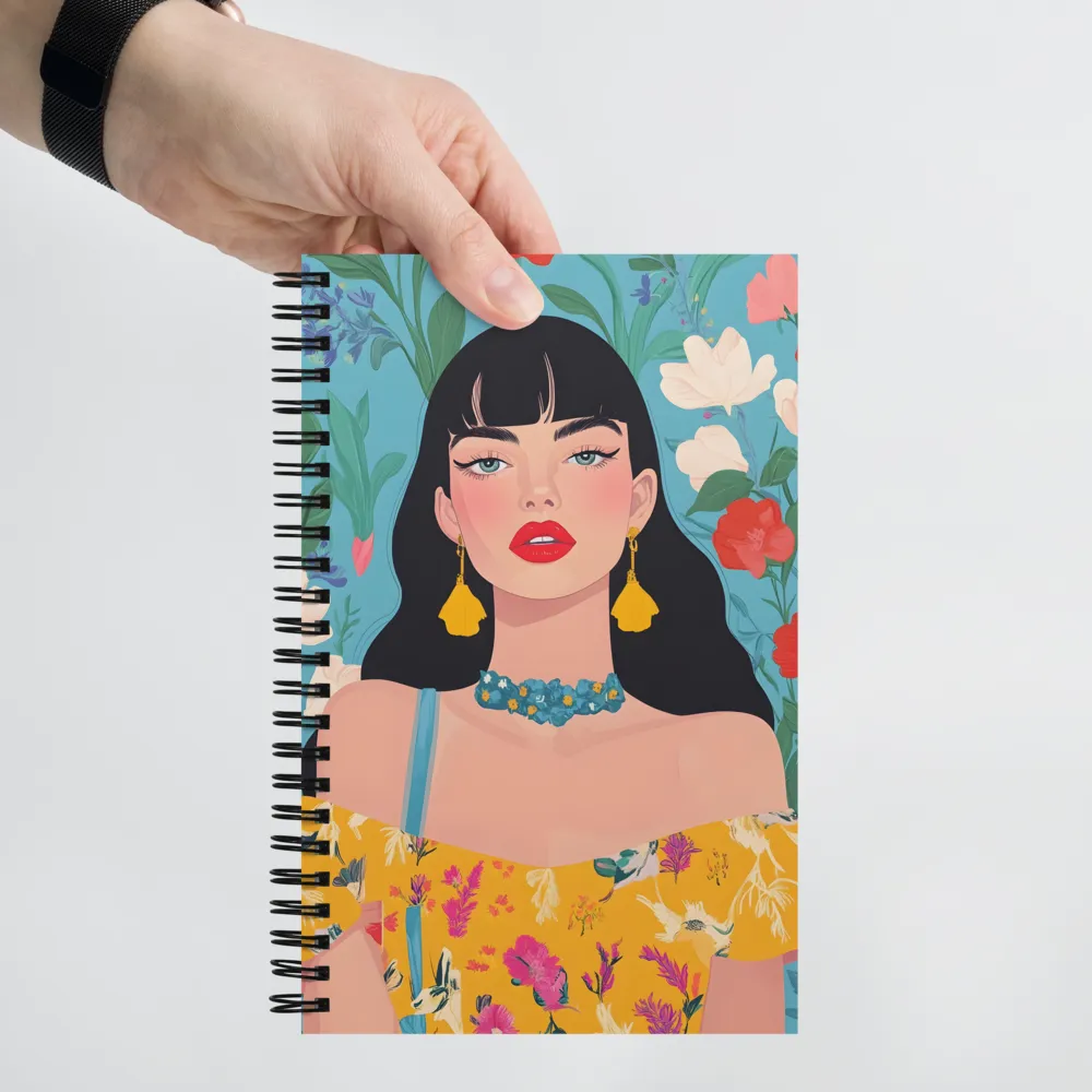 Floral Grace 
 Spiral Notebook | 140 pages