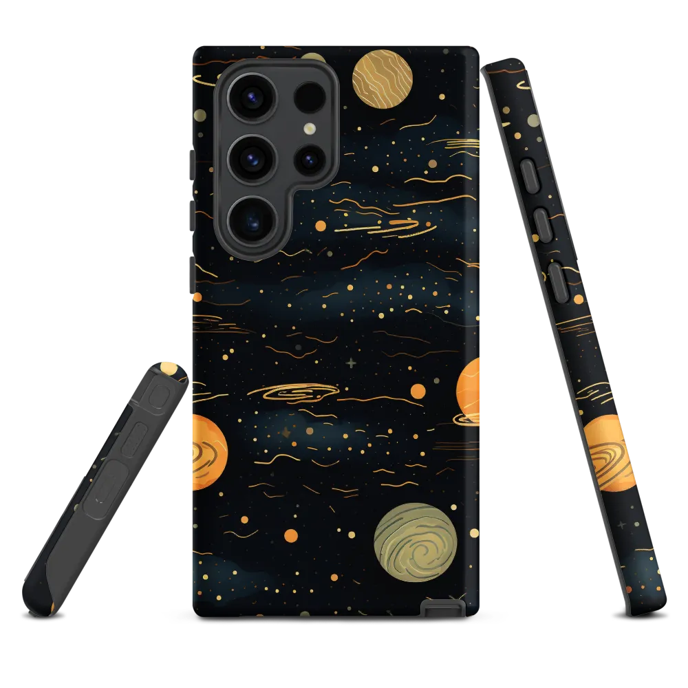 Planets in Cosmic Space Illustration | Phone Case