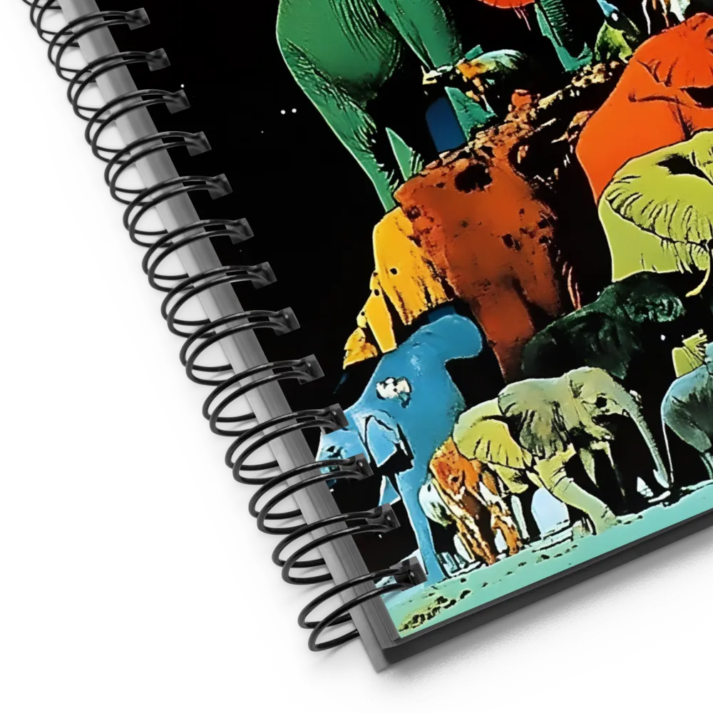 Cosmic Elephant Tower 
 Spiral Notebook | 140 pages