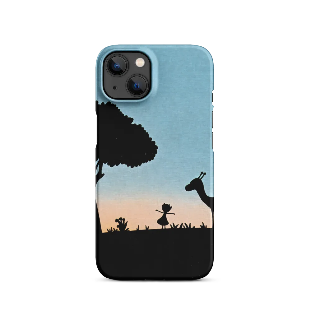 Child and Giraffe Silhouette | Phone Case