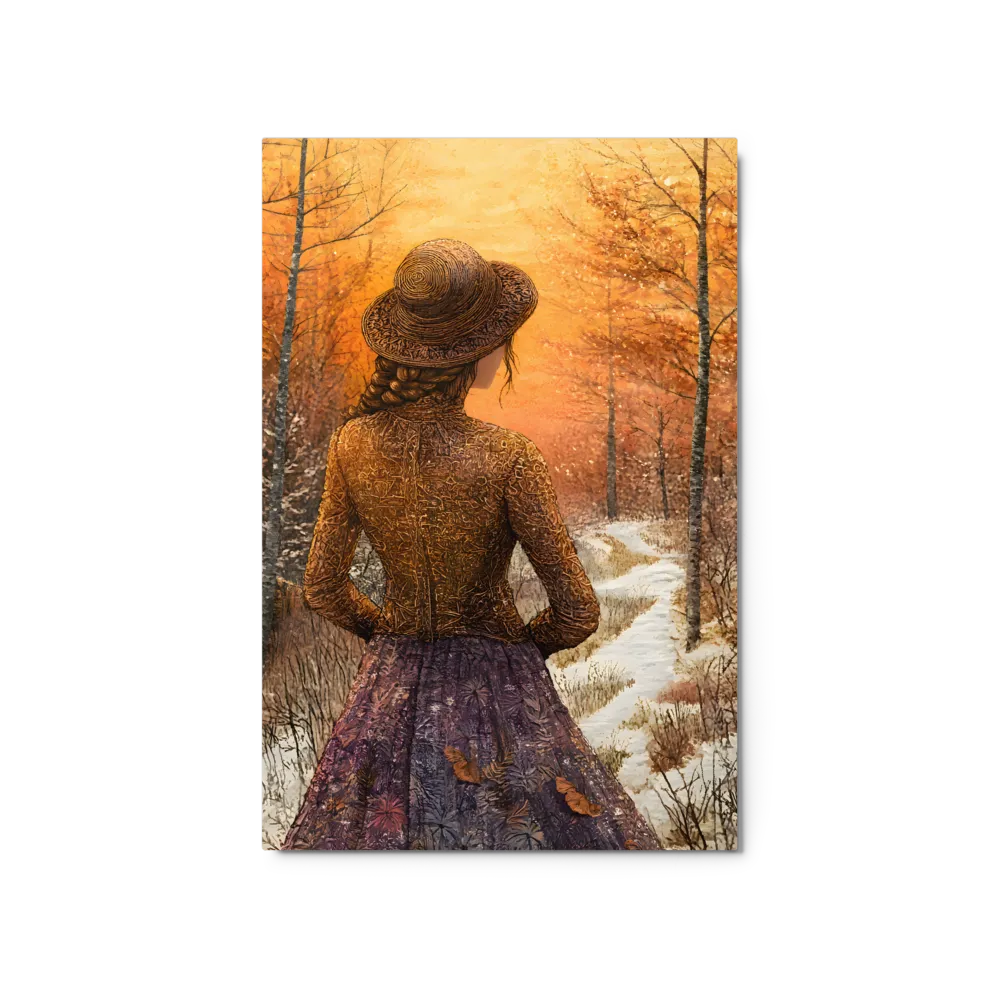 Solitary Path Through Autumn Woods 
 Canvas | 32″x 48″