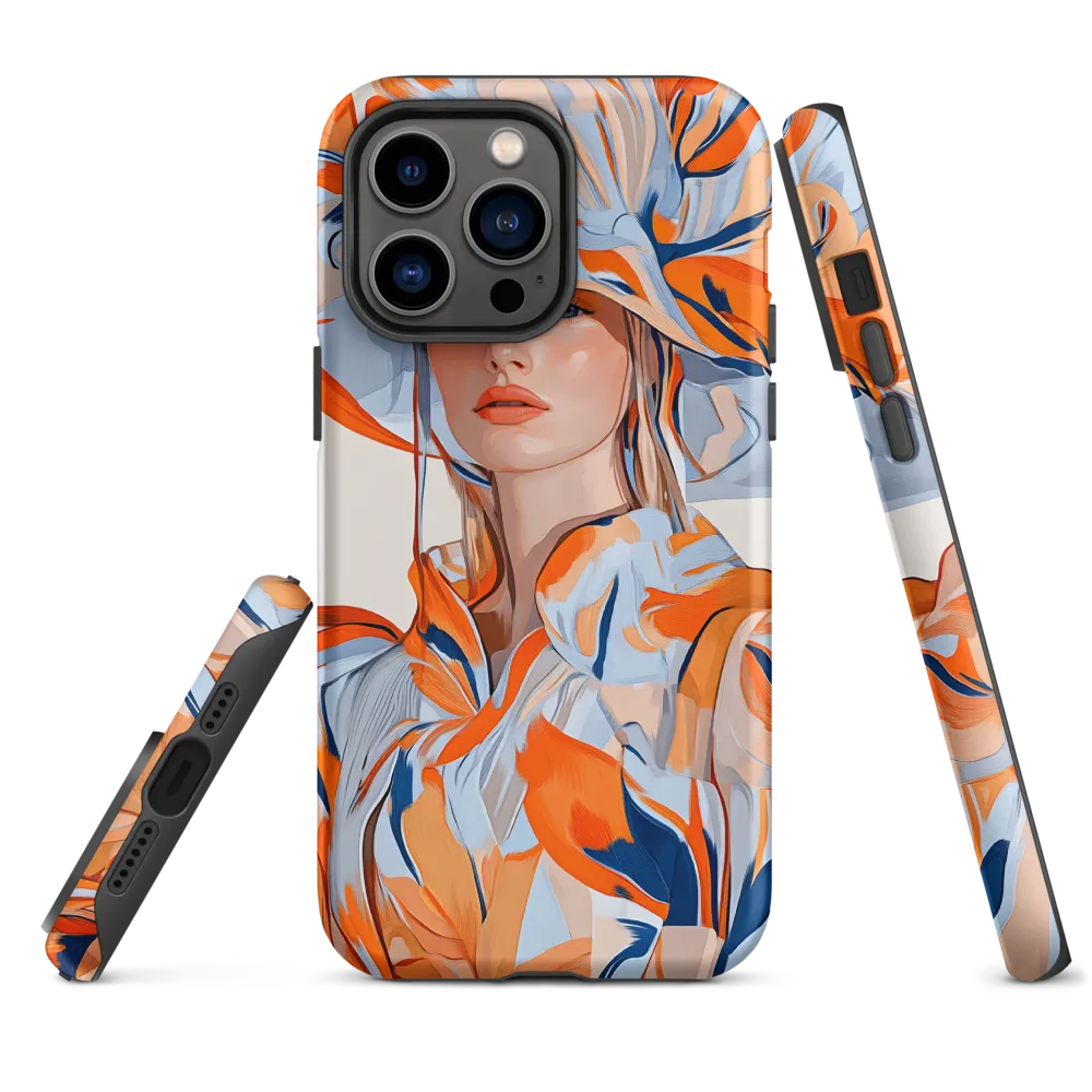 Fashion Model with Floral Hat | Phone Case