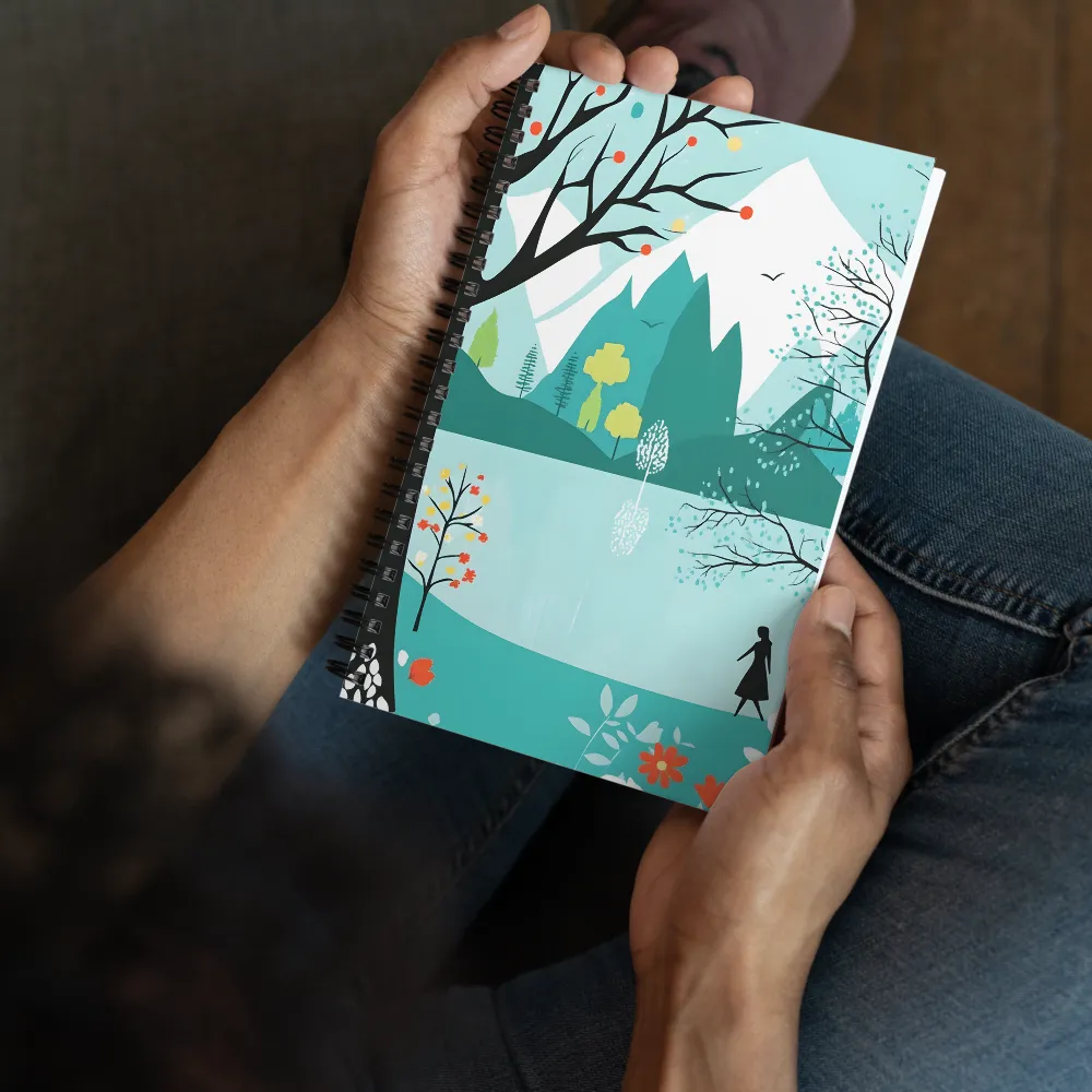 Reflective Lake Journey 
 Spiral Notebook | 140 pages