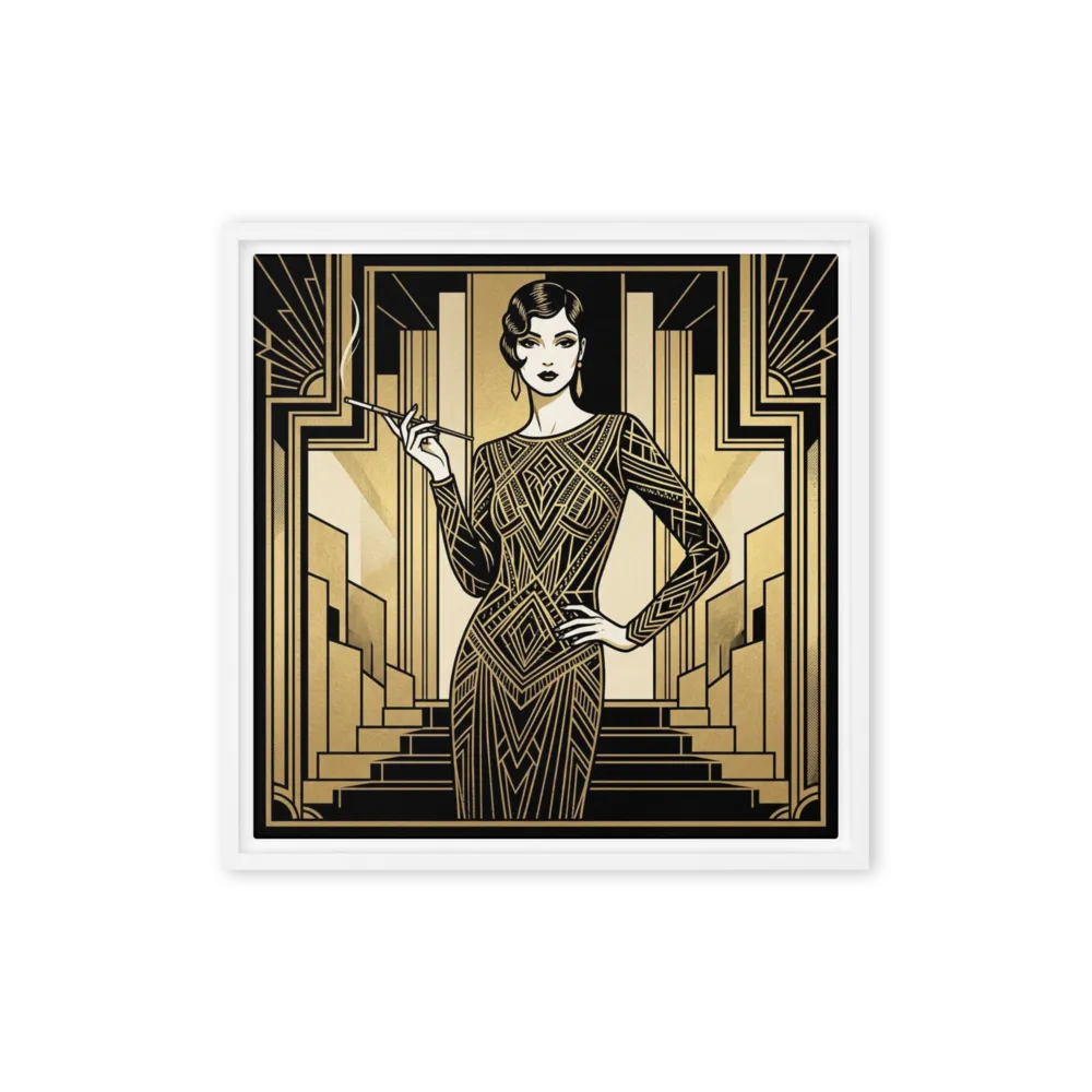 Gatsby Era Elegance 
 Canvas | 8″x 8″