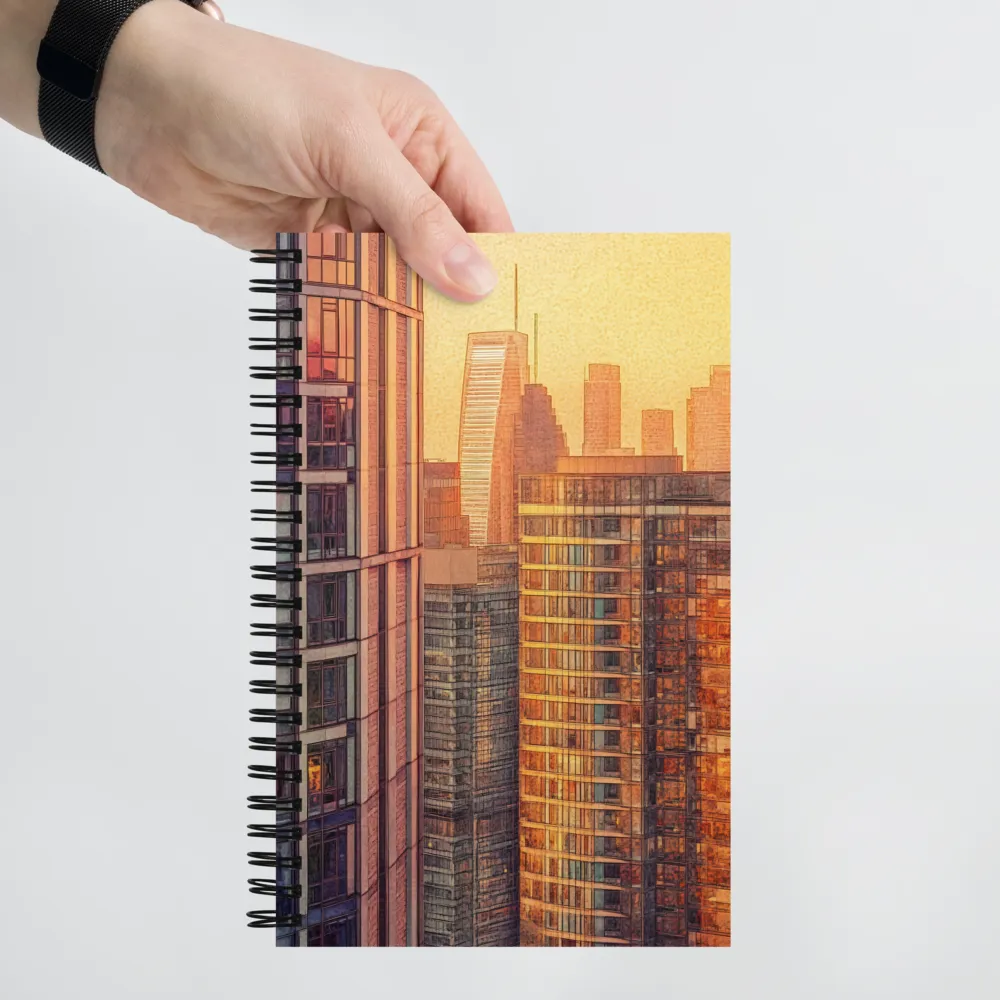 Urban Sunset Glow 
 Spiral Notebook | 140 pages