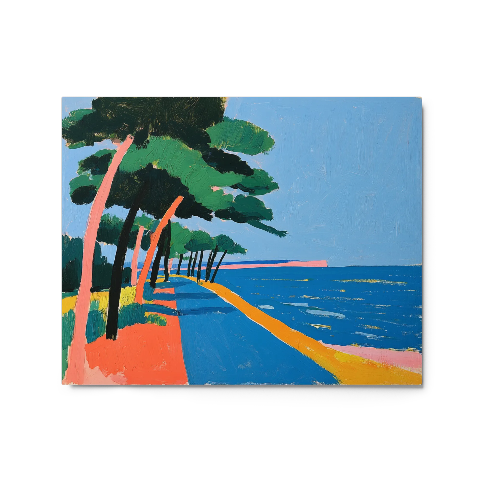 Shade of the Pines 
 Canvas with White Frame