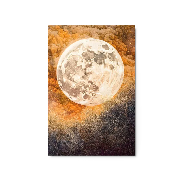 Cosmic Moonlit Forest | Art Print