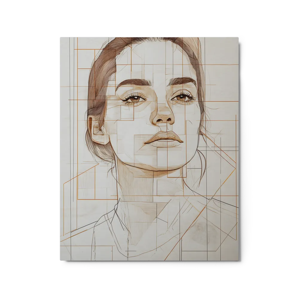 Abstract Line Drawing Portrait