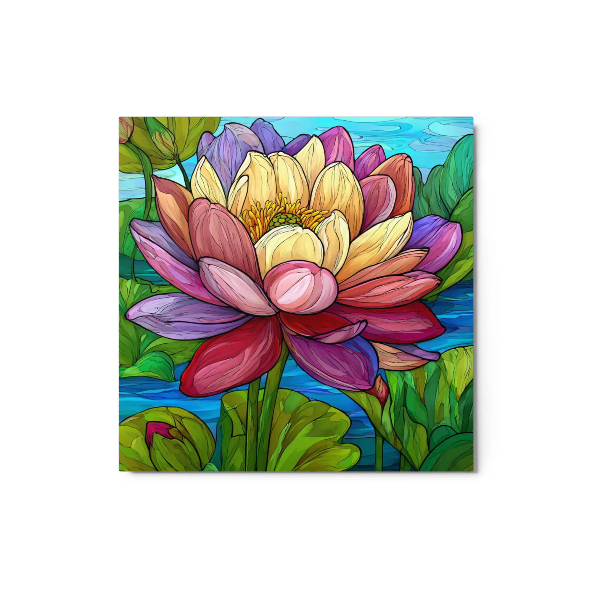 Lotus in Stained Glass