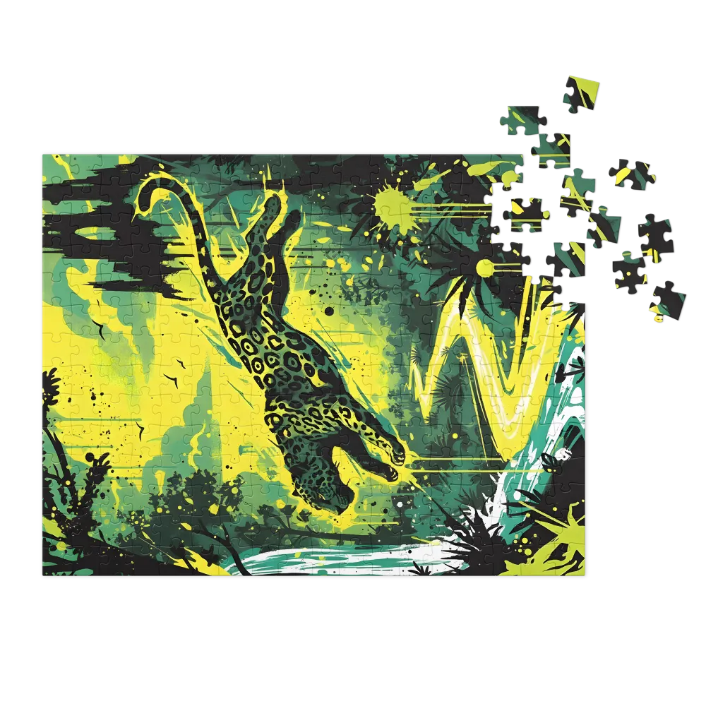 Leaping Jaguar | Jigsaw Puzzles