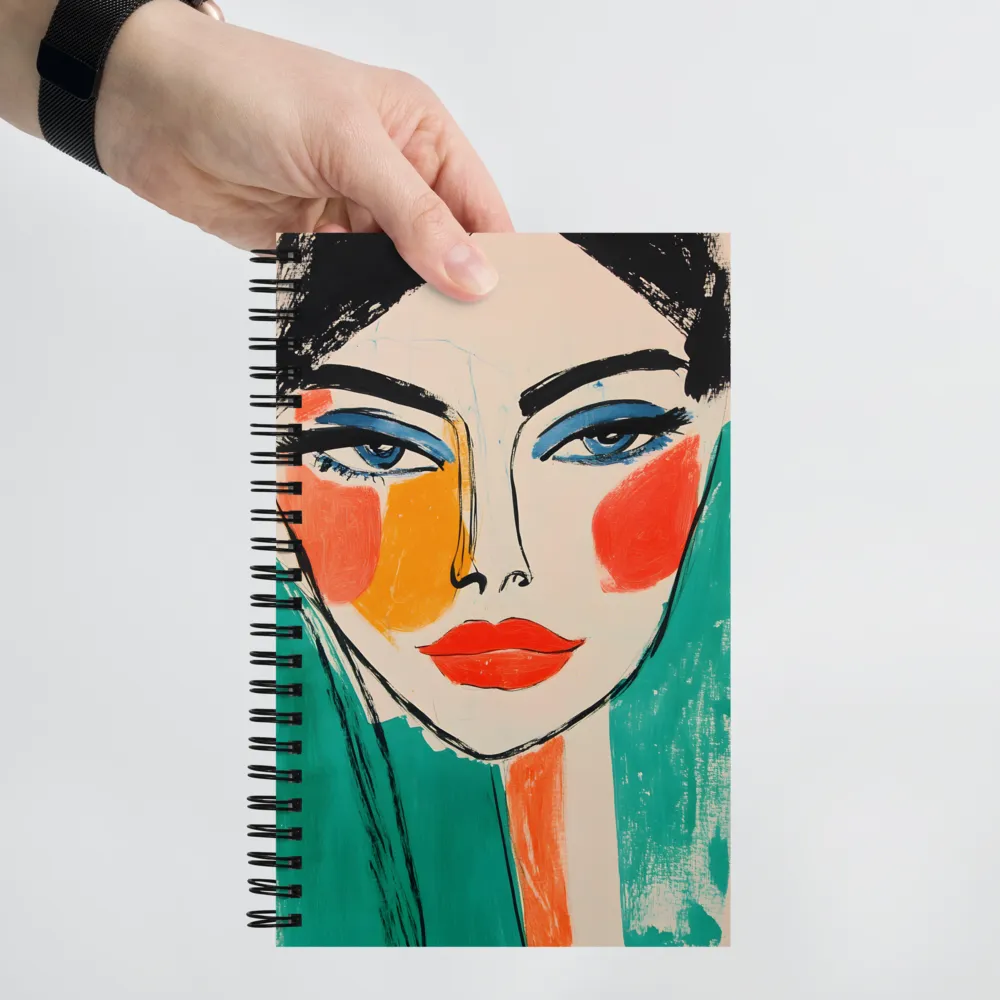 Expressive Pop Art Portrait 
 Spiral Notebook | 140 pages