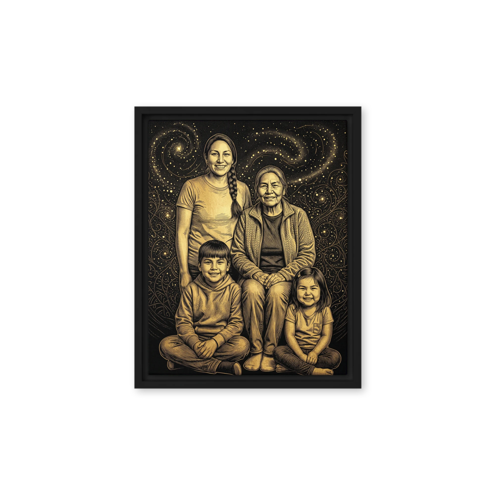 Family Portrait — Gilded Obsidian