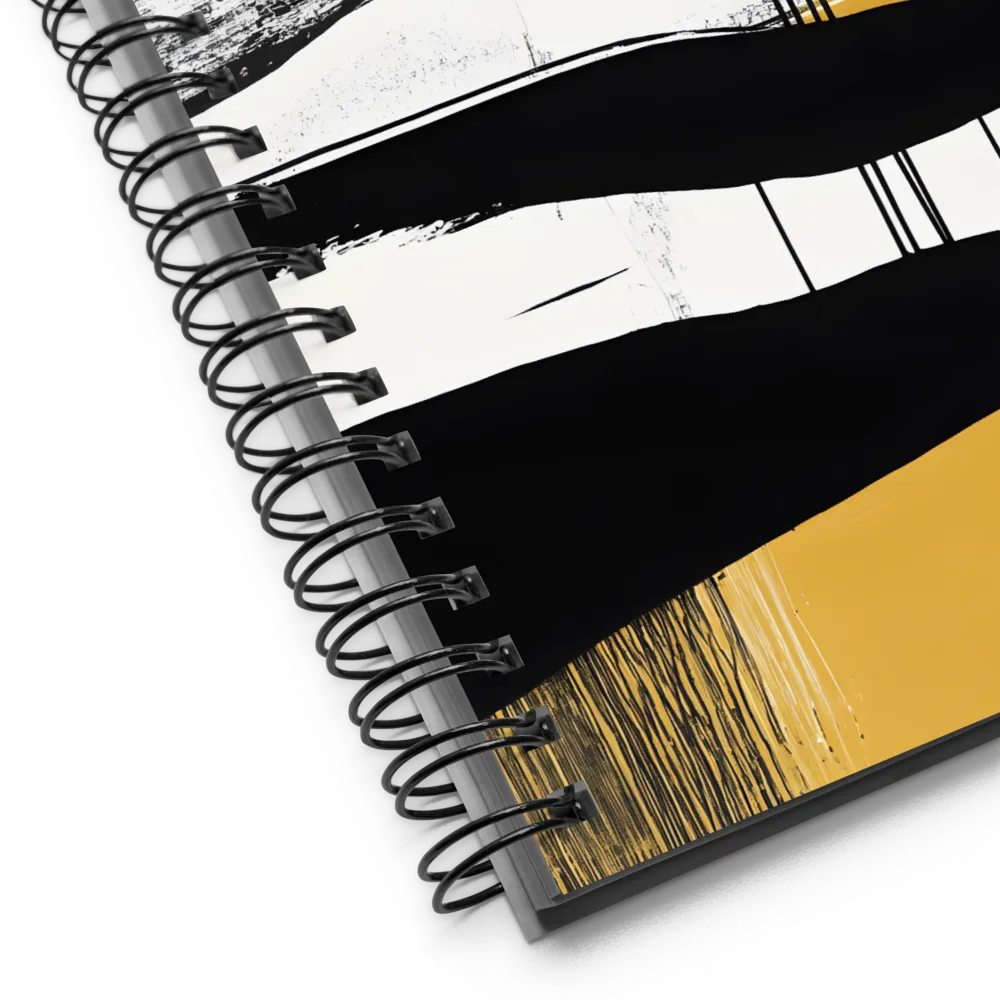 Golden Field Abstract 
 Spiral Notebook | 140 pages