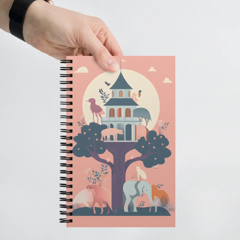Whimsical Treehouse Retreat 
 Spiral Notebook | 140 pages