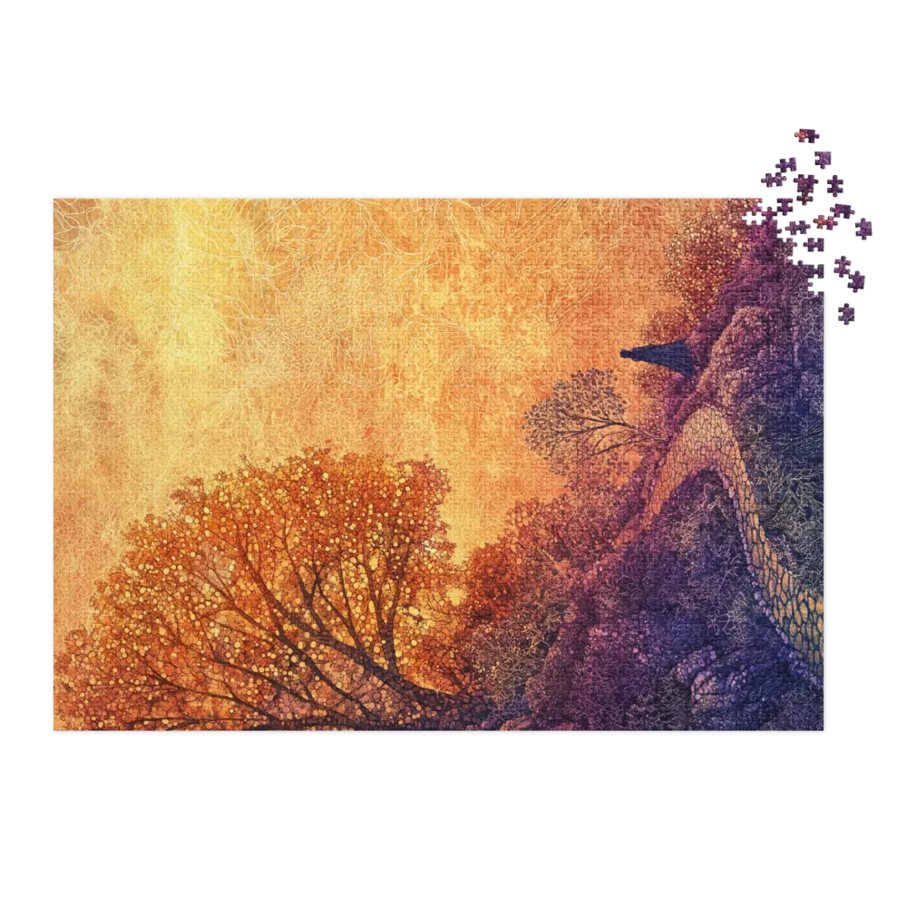 Surreal Landscape with Tree and Figure