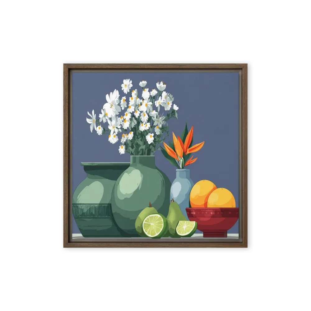 Mid-Century Still Life 
 Poster with Black Frame | 18″x 18″