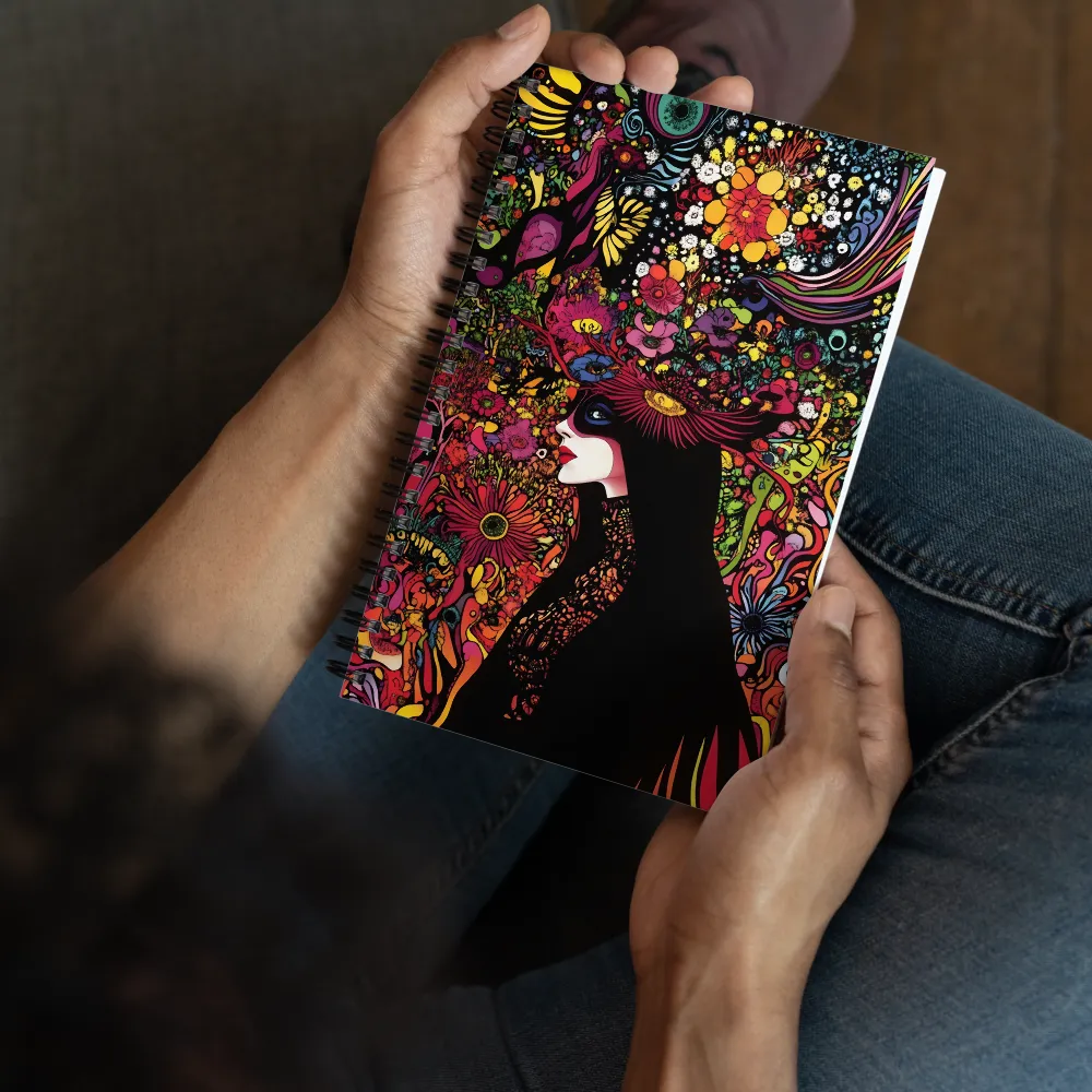 Psychedelic Bloom 
 Spiral Notebook | 140 pages