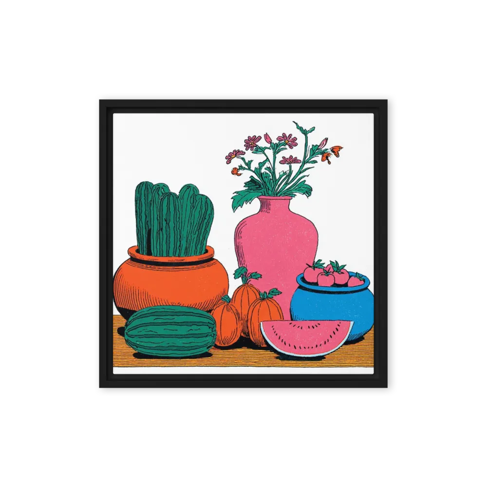 Desert Harvest 
 Poster with Red oak Frame | 12″x 12″