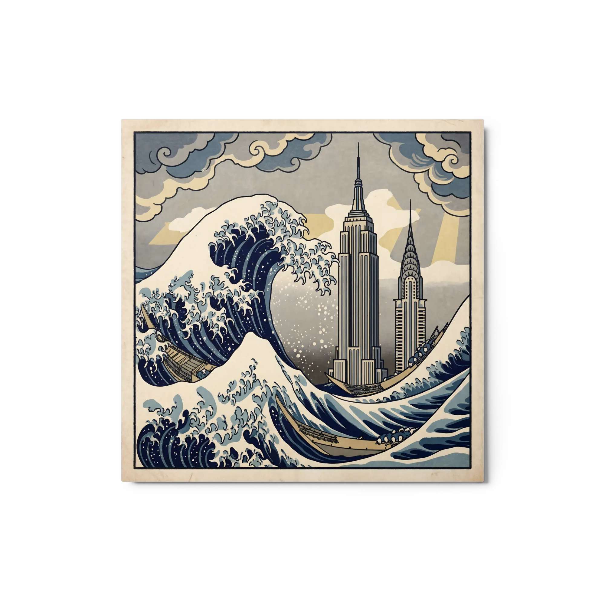 The Great Wave of New York 
 Canvas | 18″x 18″