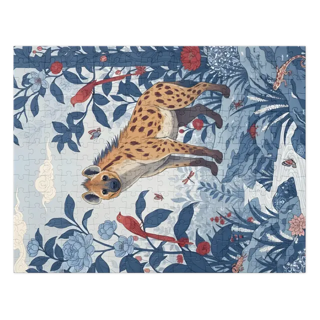 Hyena in the Blue Garden | Jigsaw Puzzles