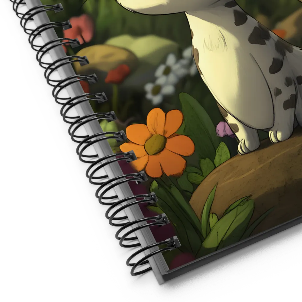 Whimsical Forest Kitten 
 Spiral Notebook | 140 pages