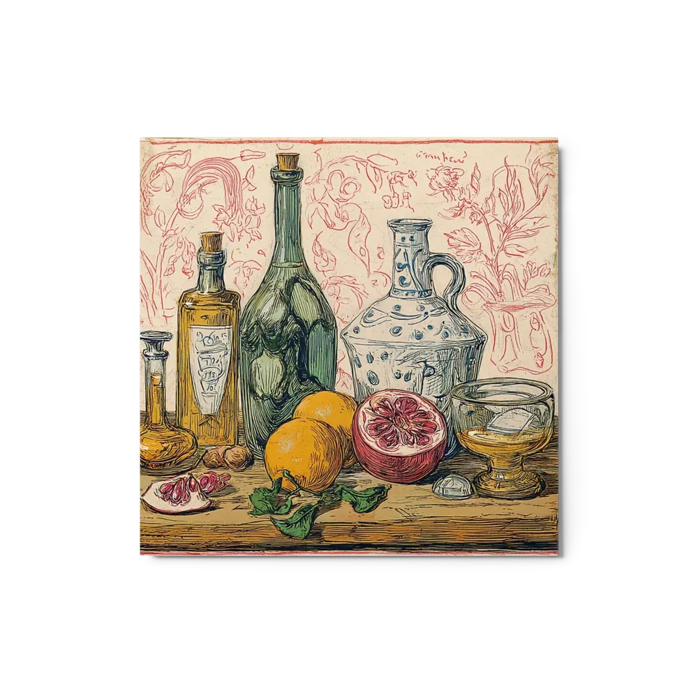 Pomegranate and Glassware | Art Print