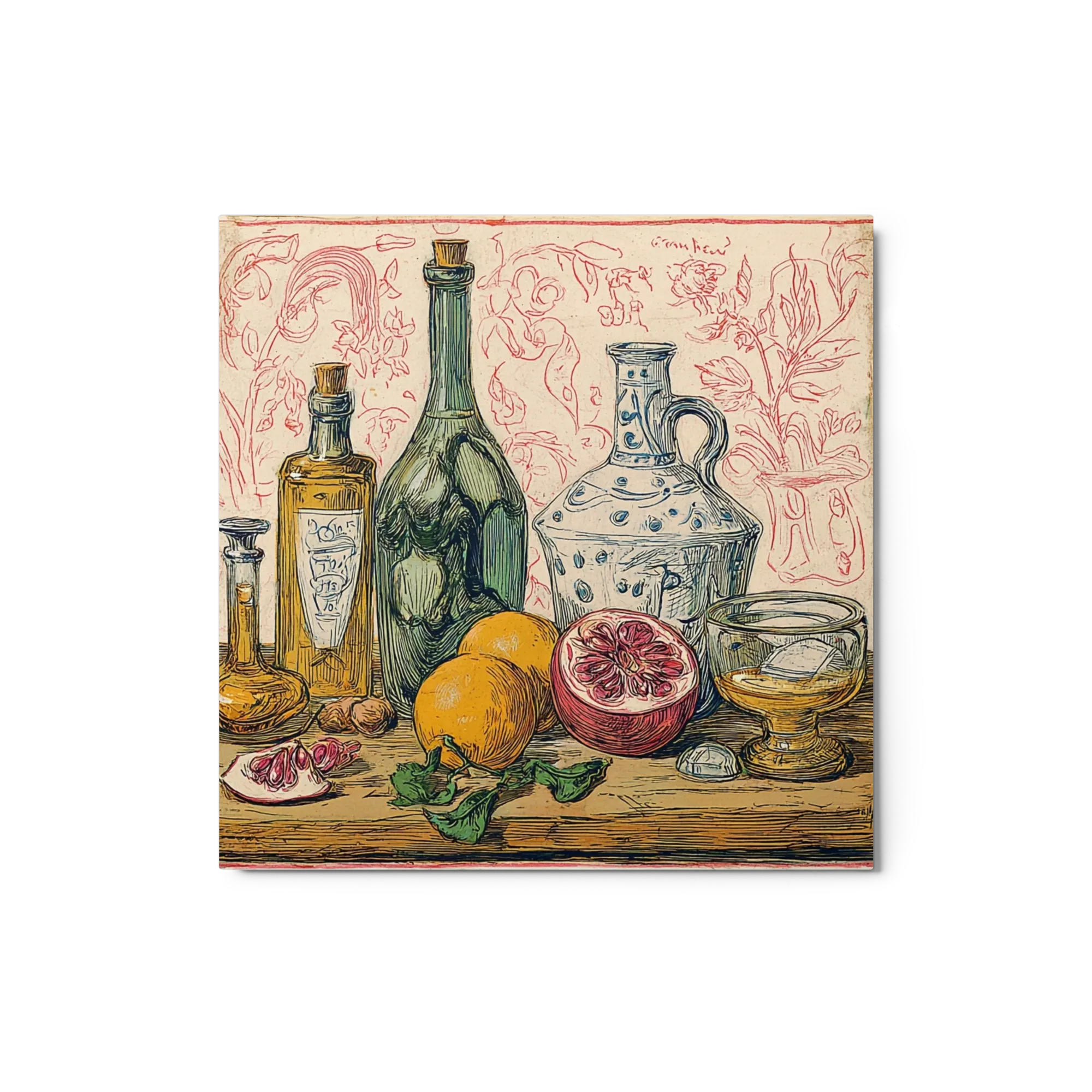 Bottles and Pomegranate