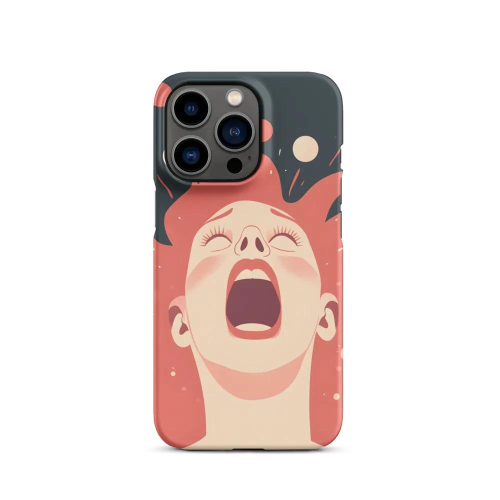 Screaming Woman Digital Illustration | Phone Case