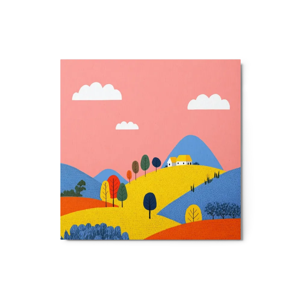 Pink Sky Rolling Hills | Art Print
