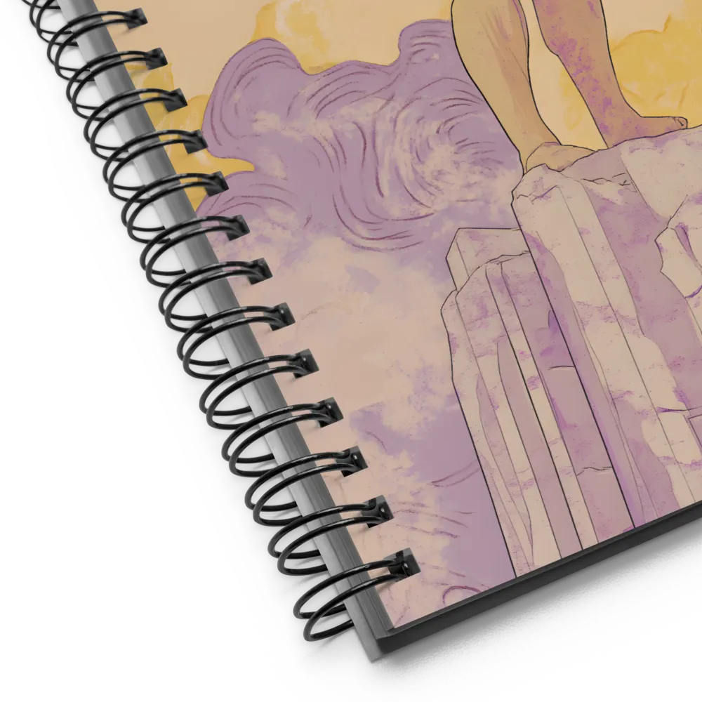 Ascension in Ochre and Lilac 
 Spiral Notebook | 140 pages