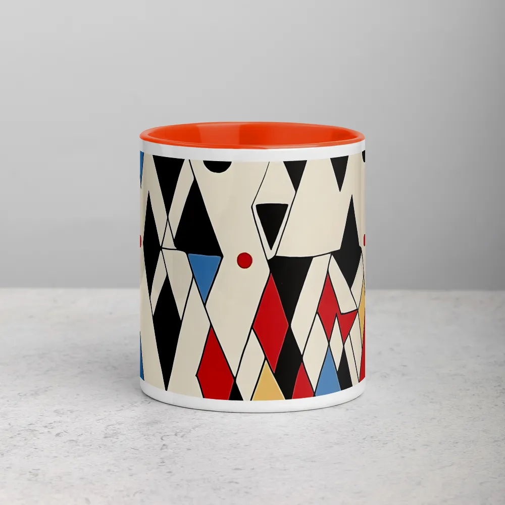 Harlequin Maze 
 Mug with Red inside