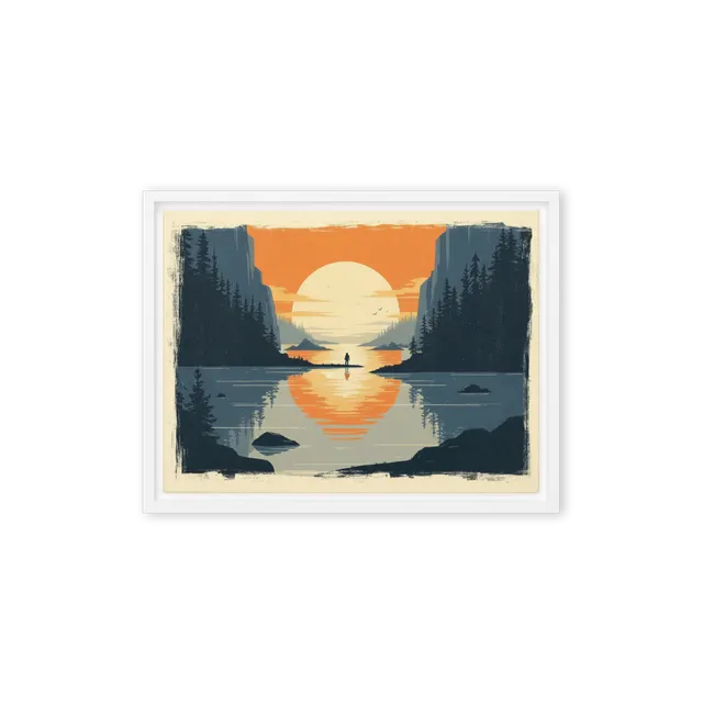 Tranquil Sunset Reflection | Art Print