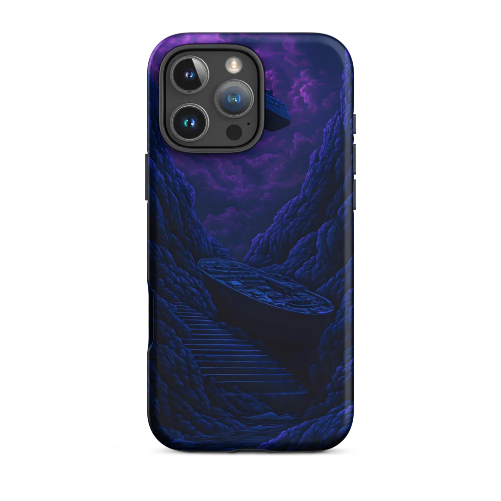 Surreal Ships in Dramatic Landscape | Phone Case