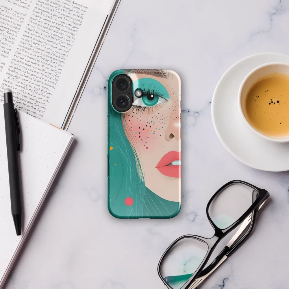Teal Gaze 
 iPhone 13 | Snap Case