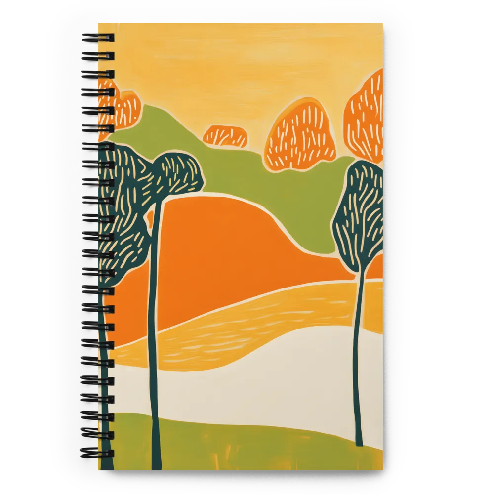Serene Blocks of Nature 
 Spiral Notebook | 140 pages