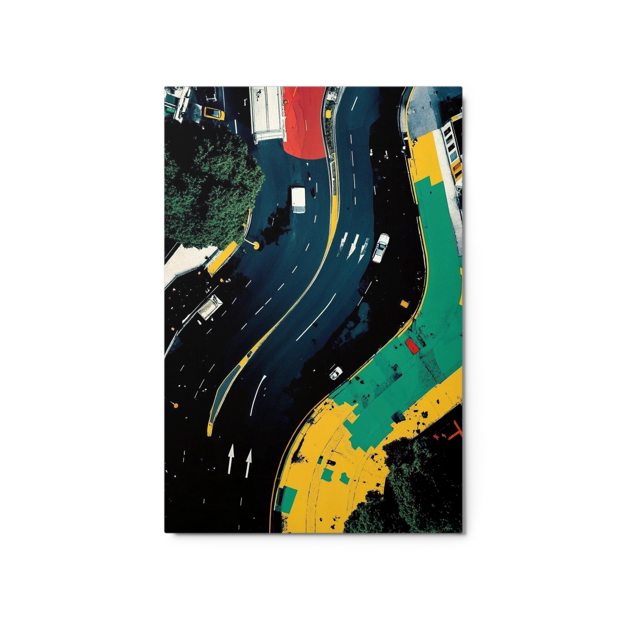 Abstract Aerial Urban Roads